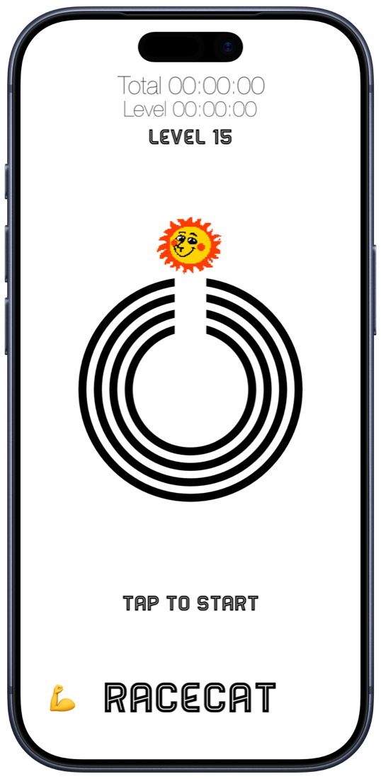 Level 15 starting state with multiple rings